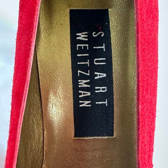 Stewart Weitzman - suede gold tip shoes - Picture 11 of 12
